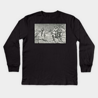 Charles I escaping Oxford, 27 April 1646 Kids Long Sleeve T-Shirt